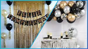 Ideas Sencillas Para Decorar Fiesta De Cumpleanos Para Hombre Adulto Decoracion De Cumpleanos Youtube