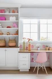 Rooms to go offers a wide array of stylish, affordable desks for both boys and girls. Pink Molded Plastic Chair At Wood Top Desk Contemporary Girl S Room