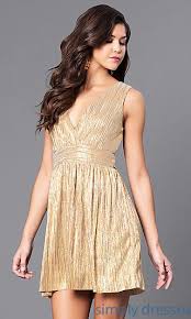 Shop Short Holiday Party Dresses At Simply Dresses Cheap Short Metallic Lame Semi Formal Dresse Cocktail Dress Prom Metallic Party Dresses Mini Cocktail Dress