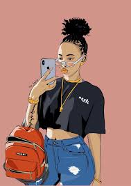 Huddah Monroe Art Art By Paulkawira Black Girl Cartoon Girls Cartoon Art Black Girl Art