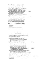 When I Have Fears That I May Cease To Be Summary Study Guide For 17 Th Century Poetry Test 2 Key