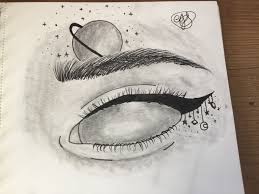 Alien Girl Alien Eye Planets Drawings Planet Drawing Alien Drawings Girl Drawing Sketches