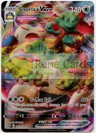 Snorlax vmax and lapras vmax are the first cards revealed. Snorlax Vmax Sword Shield 142 202 Sword Shield Single Cards Rene S Cards Games Collectibles