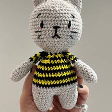 Kat Amigurumi Patroon Haakpatroon Kat Patroon Amigurumi Kat Tutorial PDF  Gat het kleine kattenpatroon