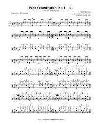 A Blog About Playing The Drums With A Focus On Jazz Funk And Latin Hundreds Of Pages Of Practice Materials And Transcriptions Drum Music Sheet Music Drums