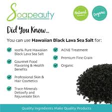 Depending on the density of your coloring ingredient, you may need to adjust the portions a little, but that's the basic method of making it. Amazon Com Hawaiian Black Sea Salt 100 Natural Organic Great Gourmet Finishing Salt Perfect For Professional Skin Hair Bath Cosmetics Fine Grain Sizes 1 Oz To 3 Lbs 1 Oz Beauty