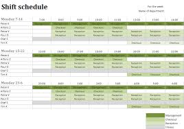 Staff Duty Roster As An Excel Template Excel Templates Schedule Template Excel