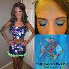 Pin By Ashley Berry On Halloween Rainbow Fish Costume Fish Costume Halloween Costumes