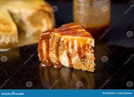 Caramel Carrot Cheesecake stock photo. Image of marble - 66626442