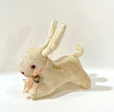 What is real? the velveteen rabbit asked the skin horse one day. Vintage Stuffed Bunny Plush Velvet Rabbit White Toy Bunny Wired Ears Made In Japan Mid Century 1940s Toy Collector Bunny Plush Bunny Toys Bunny Soft Toy