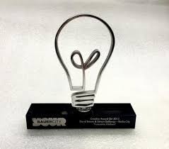 Light Bulb Award Trophy Design Custom Awards Bulb
