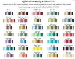 63 Paradigmatic Needlepoint Yarn Color Chart