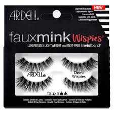 The varied lash lengths create a wispy looking effect that blends seamlessly with your natural lashes for an effortless finish. Faux Mink Demi Wispies Twin Pack Ardell Mecca