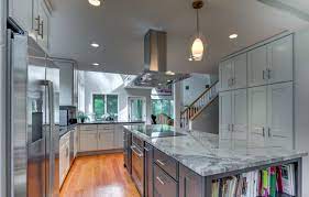 Explore slab pricing and installation costs per square foot. What Countertops Go With Gray Cabinets Marble Granite
