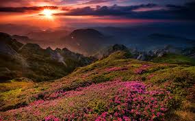 Landscape with sacred pass in altai mountains at sunset. Wallpaper Beautiful Mountain View Sunset 2048x1269 Wallpaper Teahub Io