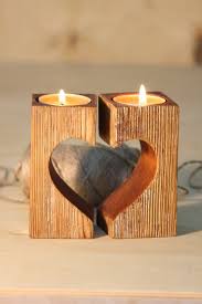 Wooden Candle Holders Rustic Heart Candle Holders Decorative Candle Holder Crafts Wooden Candle Holders Candle Holder Decor