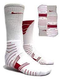 Nike Men S Elite Vapor Cushioned Football Socks X Large White Red Pinstripe Football Socks Athletic Socks Women Mens Athletic Socks