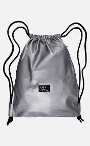 leder turnbeutel im titan metallic look wunschleder turnbeutel leder beutel