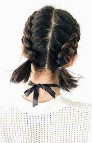 Cute And Easy Updo Braids And Pony Tails Hairstyle Ideas For Summer Time 2018 French Braid Short Hair Braids For Short Hair Tail Hairstyle
