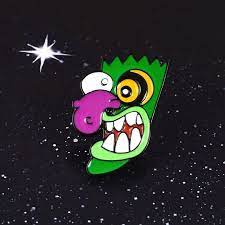 It was previously owned by his mother, ma bagge. Courage The Cowardly Dog Funny Disguised Eustace Bagge Scary Mask Brooch Lapel Courage The Cowardly Dog Eustace Dog Pin Funny Gifts