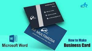 To create a business car d you do not need to be a you can easily collaborate or edit pictures in word which gives you a good option to make the card business card templates may come in with different variations which can be all fulfilled with the help. Ms Word Tutorial How To Make Business Card Design In Microsoft Word 2 Part Business Card Design Youtube