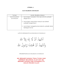 Sudah dijelaskan bahwa persaksian dengan dua kalimat syahadat dan memahami makna harfiahnya itu sudah. Modul Kem Ibadat 2018 Edited