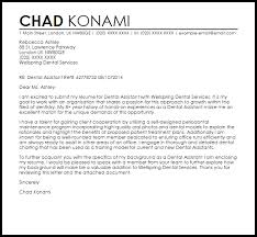 Dental Assistant Cover Letter Sample Cover Letter Templates Examples