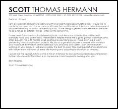 General Labourer Cover Letter Sample Cover Letter Templates Examples