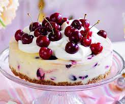 Cherry Cheesecake Recipe With Roasted Cherries Recipe Cherry Recipes Dessert Cherry Cheesecake Recipe Cheesecake Recipes
