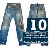 10 Important Years You Need To Know About The 'Big 3' Denim ...