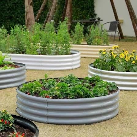 24in Round Galvanized Raised Garden Bed | 2x2x2 ft – Land Guard