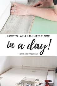 Diy Guide To Lay A Laminate Floor In A Single Day Laminate Flooring Laminate Flooring Diy Laying Laminate Flooring