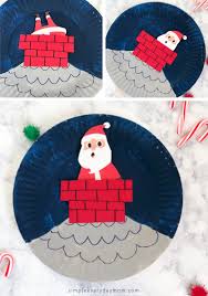 Santa Paper Plate Craft For Kids Santa Claus Crafts Santa Kids Crafts Cute Kids Crafts