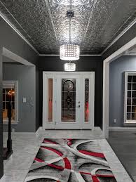 Entryway American Tin Ceilings In 2020 American Tin Ceiling Log Home Living Entryway