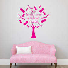 High Quality Quote Wall Decal Our Family Tree Is Full Of Nuts Funny Vinyl Wall Stickers Removable Tree Pattern Home Decor Sy14 Family Tree Quote Wall Decalwall Decals Aliexpress