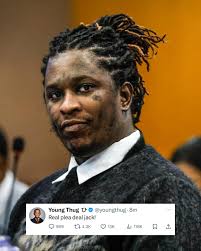 Young Thug posted his first social media post since being released from  prison. “Real plea deal jack!“