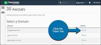 How To View Awstats Website Statistics In Cpanel - Greengeeks
