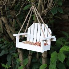 The bench swings when birds land and take off. Collectables Photographic Images Swing Seat Bird Feeder Photographic Images Bird Table Genuss Ng