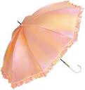 Amazon.co.jp: Wpc. 雨傘 グロウパールアンブレラ フリル オレンジ 長 ...