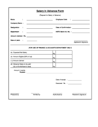 The reason must be an emergency and a critical one. Salary Advance Form Fill Online Printable Fillable Blank Pdffiller
