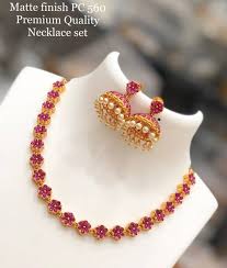 Pretty Premium Matt Simple Style Necksets Cr Fashion Jewellery Facebook