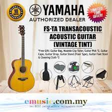 Jakarta barat lazada tokopedia bukalapak. Yamaha Fsta Transacoustic Concert Acoustic Guitar Value Package Emusic