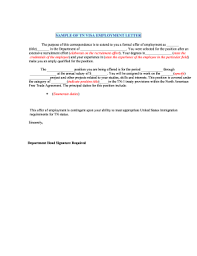 Here is a sample letter, which you can provide to the employer when making this request. 19 Printable Employment Letter For Visa Forms And Templates Fillable Samples In Pdf Word To Download Pdffiller