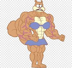 Sandy Cheeks Starfire Muscle Female Animation, hand-drawn animation, food,  hand png | PNGEgg