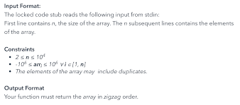 Your question is not clear at all. Function To Create A Zigzag Array In Python Stack Overflow