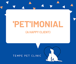 Please call with any questions. Tempe Pet Clinic Home Facebook