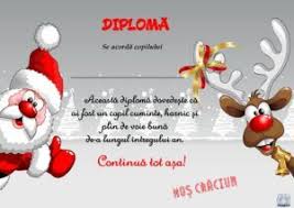 Diplome De La Moș Crăciun Cu Mesaje Pentru Copiii Cuminți Sunt In Format A4 Pot Fi Descărcate Printate și Winter Party Novelty Christmas Christmas Ornaments