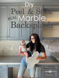 Tiles have a dimensional finish to achieve a real tile look on the wall. Peel Stick Marble Tile Backsplash Remington Avenue