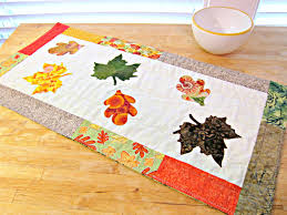 Autumn Table Runner Fall Table Runner Quilted Table Runner Etsy In 2020 Fall Table Runners Autumn Table Thanksgiving Runner