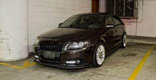 2009 Lava Grey Pearl A3 With Black Grille Grille Surround Pearl Grey Black Black Rims